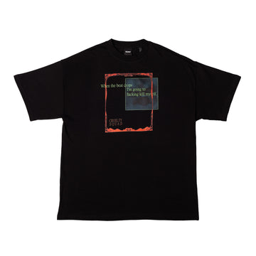 Black oversize t-shirt with print from Cruelty Squad