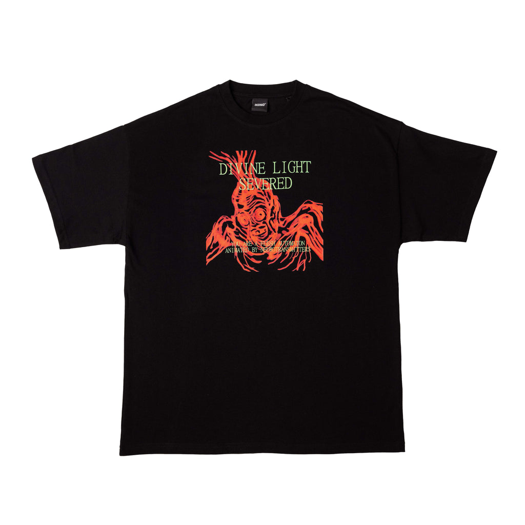 Black oversize t-shirt with Cruelty Squad print