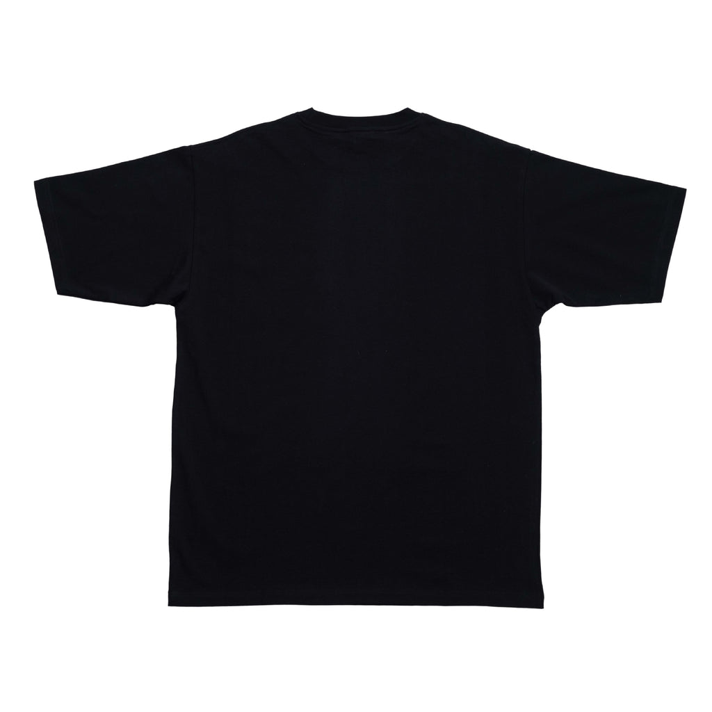 Black oversize t-shirt from back