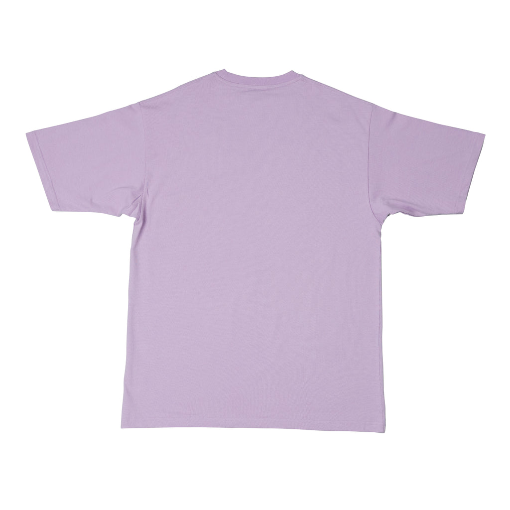 Lilac oversize t-shirt from back