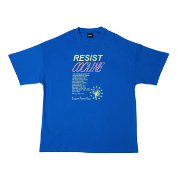 Blue oversize t-shirt with print from Psycho Patrol R